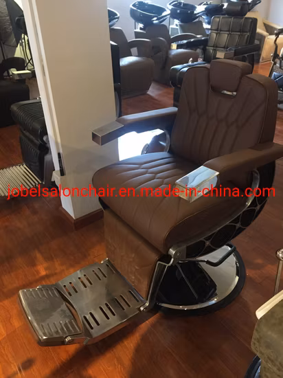 Nuevo diseño de muebles de salón de belleza, silla de peluquero reclinable para la venta